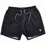 Short Masculino com Estampa Preto