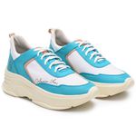 Tênis Calmaria Azul e Branco Feminino
