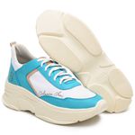 Tênis Calmaria Azul e Branco Feminino