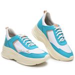 Tênis Calmaria Azul e Branco Feminino