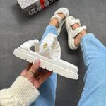 Papete Gucci Laço - Branco/Off