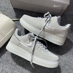 Tênis Air Force Luxo Cinza e Prata