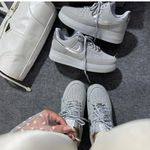 Tênis Air Force Luxo Cinza e Prata