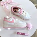 Tenis Air Force Af1 Infantil Branco e Rosa