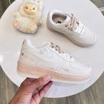 Tenis Air Force Af1 Infantil Branco e Creme
