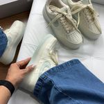 Tenis Air Force Branco com Verde Caramelizado