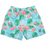 Short Masculino com Estampa Flamingos