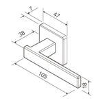 FECHADURA ZM CONCEPT ROS 408B CRA