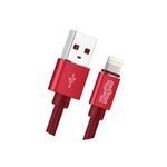 CABO USB TIPO LIGHTNING 1M COURO VINHO