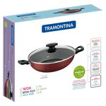 PANELA C/ TAMPA ALUMINIO ANTI ADERENTE LORETO WOK 28CM 27817/022