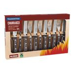 JOGO DE TALHERES JUMBO. CHURRASCO 12PC 21199/996 POLYWOOD