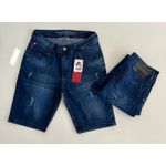 Bermuda Jeans ELS - Azul Rasgos
