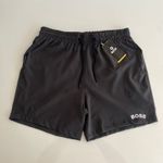 Mauricinho de praia HB Elastano - Cinza escuro logo curvo