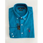 Camisa Social Linho RL - Turquesa