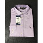 Camisa Social RL - Listras lilás e branco 
