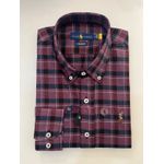 Camisa Social Xadrez RL - Vinho com Preto