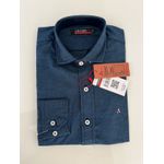 Camisa Social Ara Tinker - Azul Petroleo