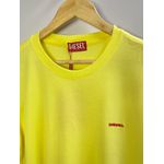 Camiseta Organic Cotton DSL - Amarelo escrita vermelha