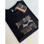 Camiseta Cotton Egípcio HB basica - Preto 