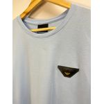 Camiseta Luxo Arm Basica - Azul bebe