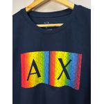 Camiseta Luxo Arm Estampada - Azul Marinho