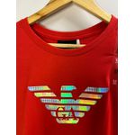 Camiseta Cotton Egípcio Arm Estampada - Vermelho