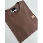 Camiseta Cotton Egípcio Arm Básica - Marrom
