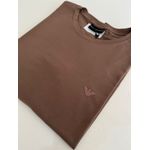 Camiseta Cotton Egípcio Arm Básica - Marrom
