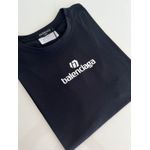 Camiseta Cotton Egipcio Bcg - Preto com branco