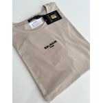 Camiseta Cotton Egípcio BLM básica- Bege
