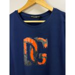 Camiseta Luxo DG Estampada - Azul Marinho 