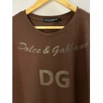 Camiseta Luxo DG Estampada - Marrom