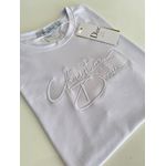 Camiseta Cotton Egípcio DR Estampada - Branco