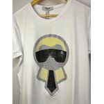 Camiseta Luxo Estampada FND - Branco