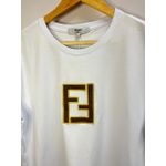 Camiseta Luxo Estampada FND - Branco