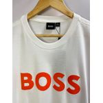 Camiseta Organic Cotton HB - Branco letra Laranja