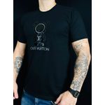 Camiseta Importada LV Estampada - Preto