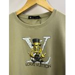 Camiseta Luxo Estampada Lv - Bege