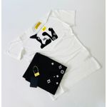 Camiseta Importação LV Estampada - Branco