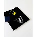 Camiseta Importação LV Estampada - Preto