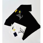 Camiseta Importação LV Estampada - Preto