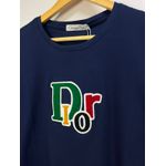 Camiseta Cotton Egípcio DR Estampada - Azul Marinho