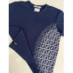 Camiseta Cotton Egípcio FND Estampada - Azul Marinho