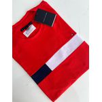 Camiseta Cotton Egípcio TH Estampada - Vermelho com bandeirinha 