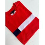 Camiseta Cotton Egípcio TH Estampada - Vermelho com escrita 