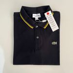 Gola Polo Premium Lct - Preto com Amarelo