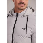 Jaqueta Arm Puffer - Cinza