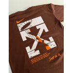 Camiseta Over NK OFF - Marrom