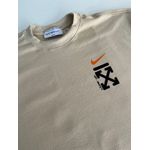 Camiseta Over NK OFF - Bege