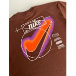 Camiseta Over NK - Marrom